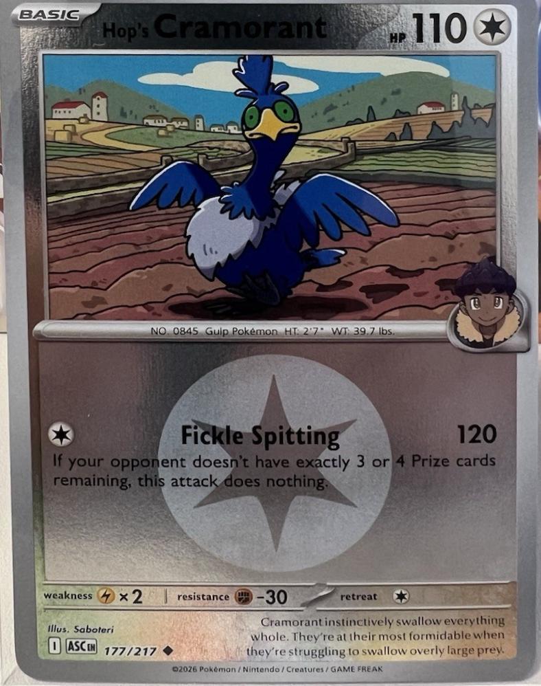 Ascended Heroes Hop's Cramorant [Energy] Pokémon card